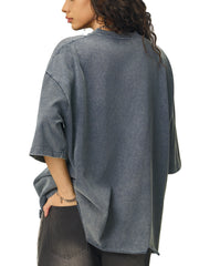 Raw-Hem Boxy T-shirt