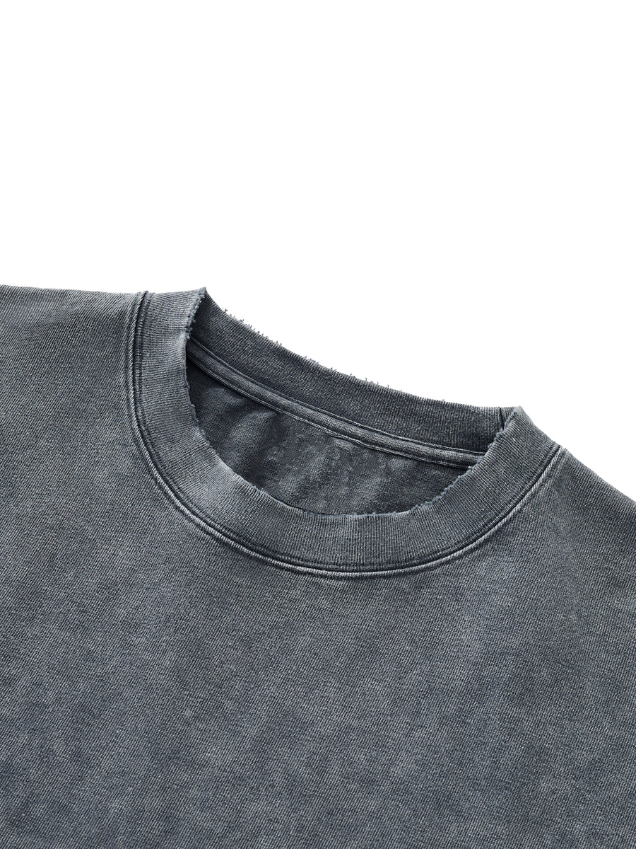 Raw-Hem Boxy T-shirt