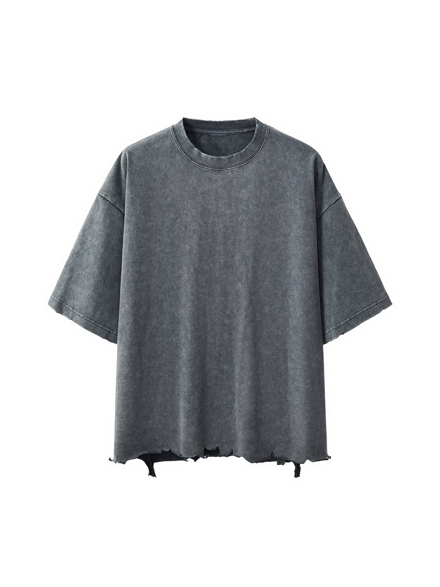 Raw-Hem Boxy T-shirt